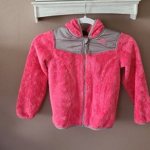 Pink fleece hoodie